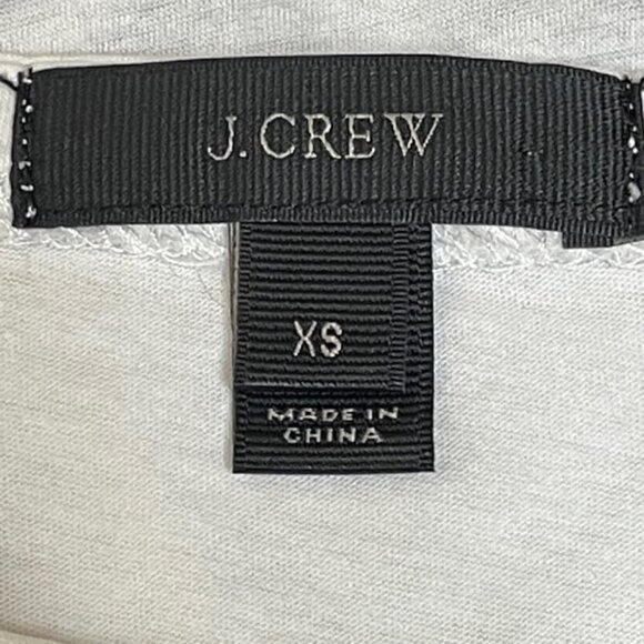 J. CREW Herringbone Print Short Sleeve Top - Size XS - Picture 6 of 8